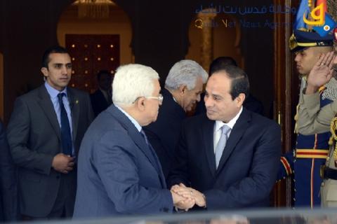 جلسة مباحثات بين ابو مازن والسيسي الأحد المقبل