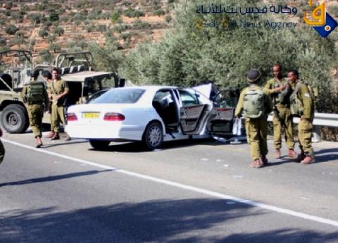 إصابات في حادث سير بين سيارة فلسطينية وجيب عسكري إسرائيلي بالخليل