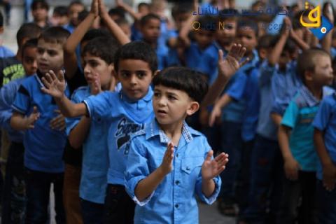 إضراب جزئي بمدارس الحكومة والوكالة بغزة اليوم