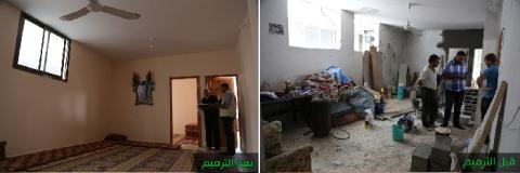 شركاء السلام والتنمية ترمّم عدداً من البيوت المدمرة بغزة
