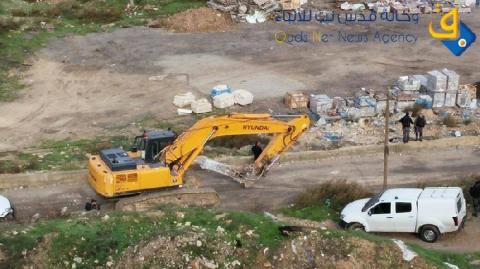 الاحتلال يهدم منشأة زراعية في بيت عور الفوقا غرب رام الله