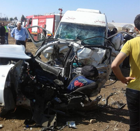 جنين: مسيرة لوضع حد لمآسي حوادث السير
