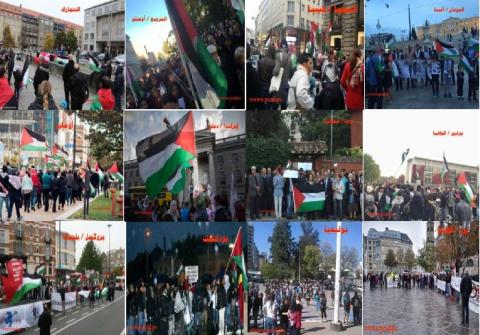 الجاليات الفلسطينية تستنفر جهودها لدعم وإسناد الهبة الشعبية