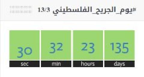الأيدي الرحيمة تطلق العداد الالكتروني التنازلي لـ يوم الجريح الفلسطيني
