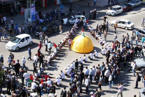 الفلاح الخيرية تنظم مهرجان نصرة القدس في غزة