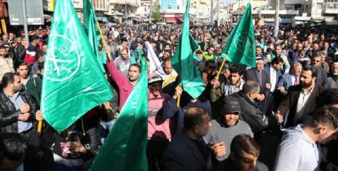 تظاهر في عمّان ضدّ إعلان ترامب القدس عاصمة لإسرائيل