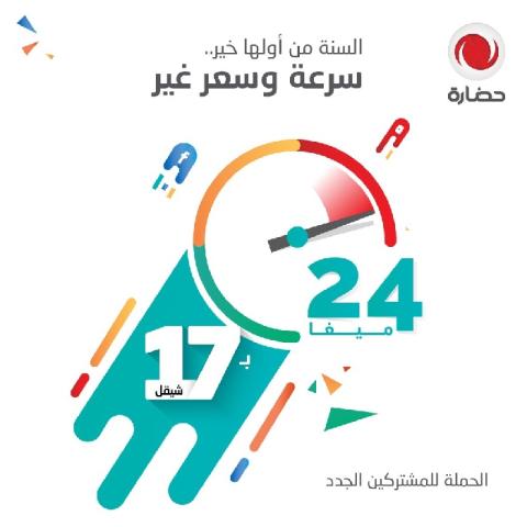 شركة حضارة تطلق حملتها الجديدة بعنوان “السنة من أولها خير...سرعة وسعر غير”