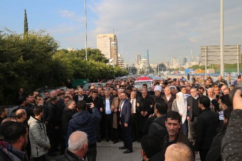 تشييع القائد المناضل عاطف دبور في بيروت