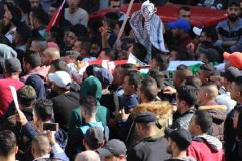 تشييع جثمان الشهيد أحمد أبو عبيد في جنين