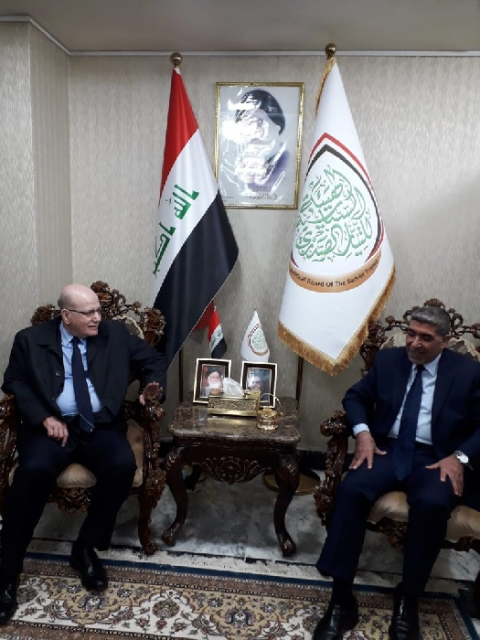 وفد الديمقراطية في العراق يلتقي قيادة التيار الصدري