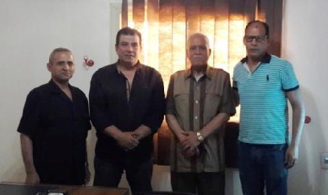 المستشار اليازجي يلتقي اللواء بركات رئيس الاتحاد المصري للقوة البدنية ومصارعة الذراعين