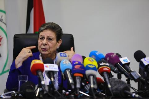 عشراوي: آن الأوان لإنزال العقوبات على إسرائيل