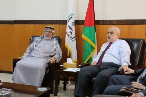 النائب أبو راس يلتقي رئيس المجلس الأعلى للقضاء المستشار محمد عابد