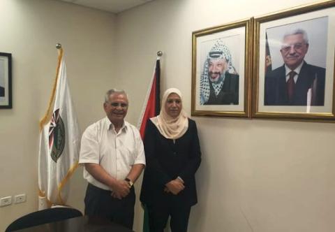 وزارة شؤون المرأة تلتقي إدارة جامعة القدس المفتوحة