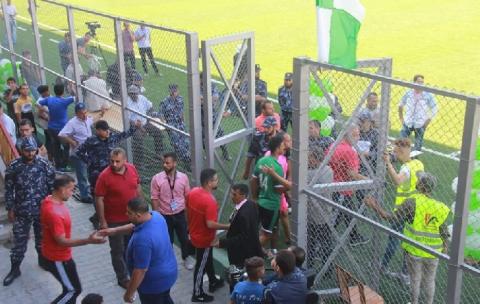 غزة: الأجهزة الأمنية والشرطية تؤمن مباراة ذهاب نهائي فلسطين