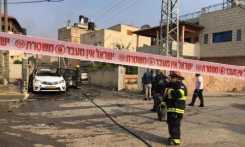 انفجار في سيارة بمدينة اللد دون اصابات