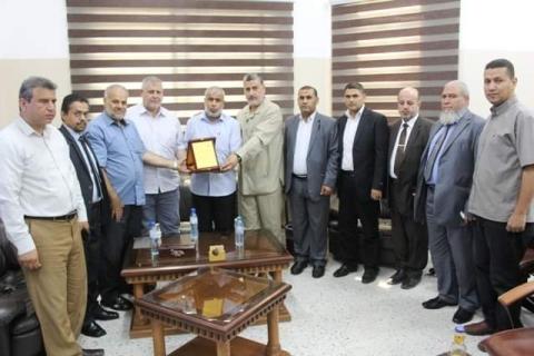 حركة الأحرار تستقبل وفدا من قيادة حركة الجهاد الإسلامي لتهنئتها بالذكرى السنوية الثانية عشر للانطلاقة