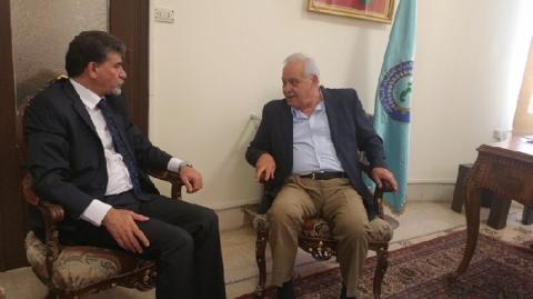 عبد الهادي يطلع الاتحاد الدولي لنقابات العمال العرب على مستجدات القضية الفلسطينية