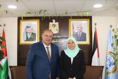 حمد تبحث آليات التعاون مع وزير التعليم العالي والبحث العلمي