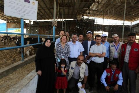 الجاغوب وممثلة الاتحاد الاوروبي يختتمان زيارة تفقدية للمشاريع المنفذة في قطاع غزة