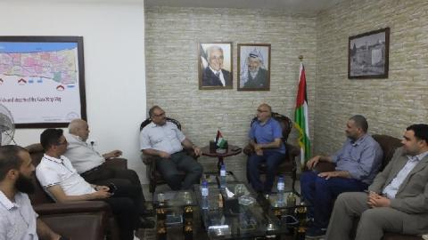 سرحان يستقبل نائب رئيس الهيئة العربية الدولية لإعمار فلسطين