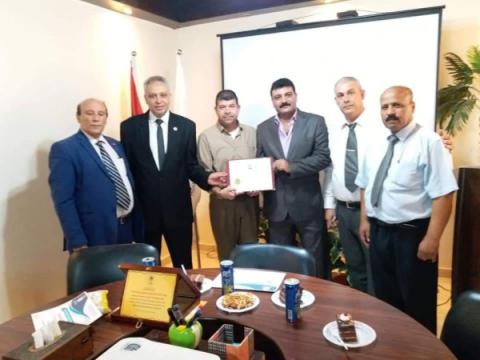 التجمع الفلسطيني للوطن والشتات يُكرم المدير التنفيذي للمؤسسة الكندية للتدريب  و الإستشارات