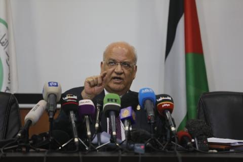 عريقات: تصريحات نتنياهو تشكل خطراً على النظام الدولي