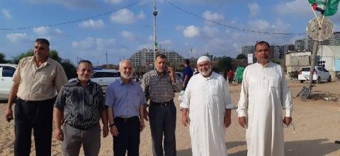 النائب الغول يتفقد مخيمات طلائع التحرير