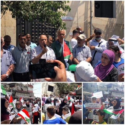 آلاف الفلسطينيين في لبنان يتظاهرون للجمعة الرابعة رفضًا لقانون وزارة العمل