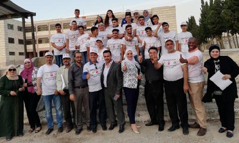 بنك فلسطين يقدم رعاية لمخيم العمل التطوعي الأول في عصيرة الشمالية
