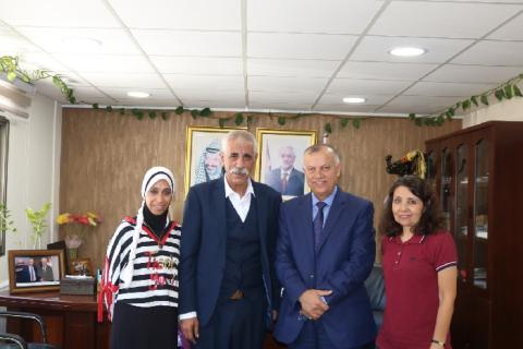 الخطيب يبحث سبل التعاون مع إتحاد الشباب الفلسطيني