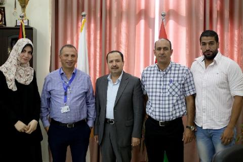 جامعة الأقصى تستقبل وفداً من مؤسسة الـ UNDP
