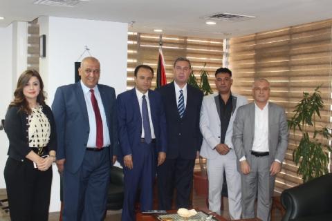 السفير دياب اللوح يستقبل ممثلي فلسطين في الاجتماع ال27 للجنة مؤسسات المجتمع الدولي بالجامعة العربية