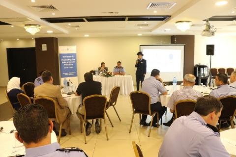 الشرطة القضائية تعقد ورشة عمل “ حول تعزيز قدرات التنفيذ تحت إطار الولاية القضائية الفلسطينية “ في رام الله