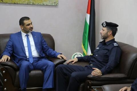 غزة: النائب العام ومدير عام الشرطة يؤكدان على تحقيق الأمن وإقامة العدل وتعزيز الحريات