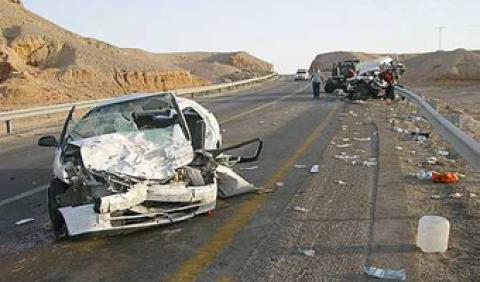 إصابة 3 إسرائيليين بحادث طرق في السبع