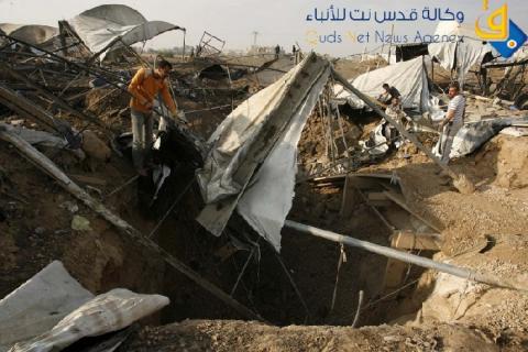 رفح:وفاة شاب اثر انهيار نفق حدودي مع مصر