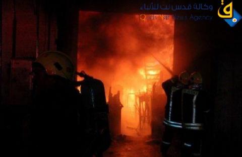 إصابة 6 أشخاص بحريق في رفح