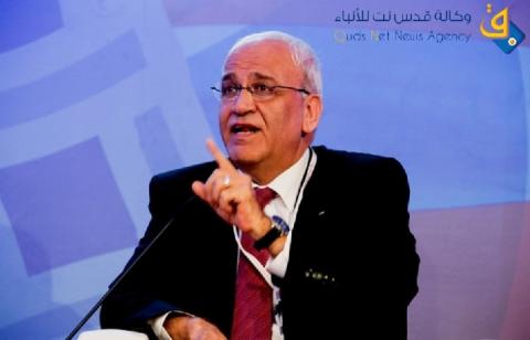 عريقات: الحكومة الإسرائيلية أثبتت أنها "حكومة مستوطنات ومستوطنين"