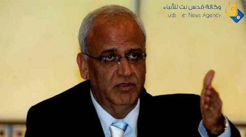 عريقات يتوجه إلى قطر بعد إنهاء زيارته مع أبو مازن للقاهرة