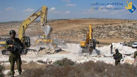 قوات الاحتلال تهدم غرفة سكنية في طولكرم