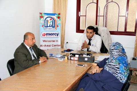 مركز الأمل يستقبل وفدا من الإدارة العامة للإرشاد والتربية الخاصة