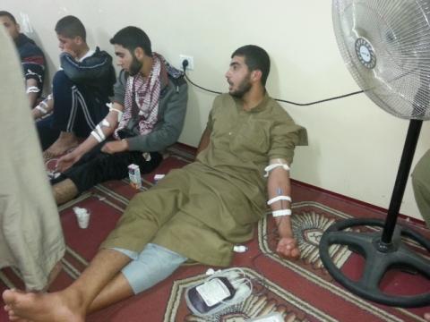 "حماس" بالزوايدة تطلق حملة "كلنا جسد واحد"‏ للتبرع بالدم