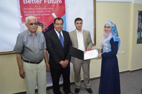 جامعة فلسطين تستقبل رئيس مؤسسة - بنات من اجل الحياة – كندا