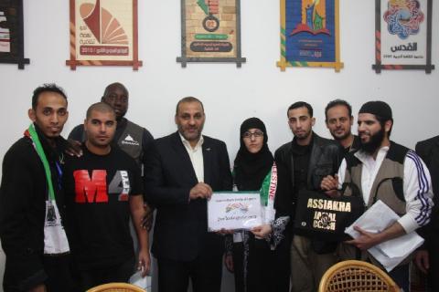 خلال استقباله لوفد المؤسسات الفرنسية الوزير "المدهون" يشيد بقوافل التضامن ودعمها لغزة
