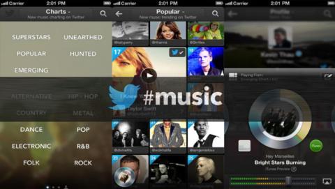 "تويتر" تعتزم إيقاف تطبيق"music#"