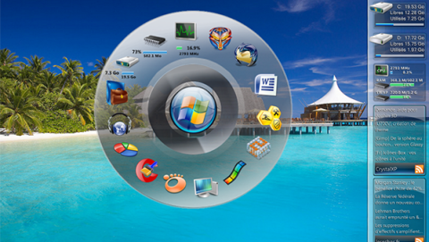 إضافة شريط برامج ” Dock” دائري إلى سطح المكتب في ويندوز