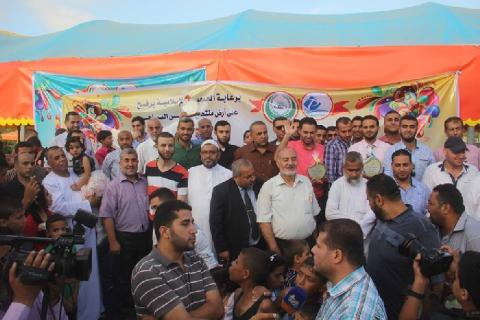 صور .. الجمعية الإسلامية تقيم حفل تكريم أبطال مسلسل الفدائي