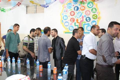 صور .. سمارت ميديا ينظم حفل معايدة للصحفيين برفح