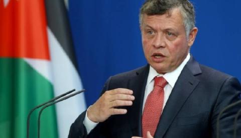 العاهل الاردني يؤكد ضرورة إعادة إحياء عملية السلام